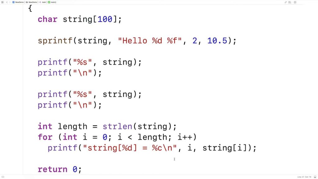 Process of creating sprintf in PHP